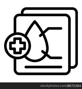 Blood dropper icon outline vector. Pass travel. Mobile control. Blood dropper icon outline vector. Pass travel