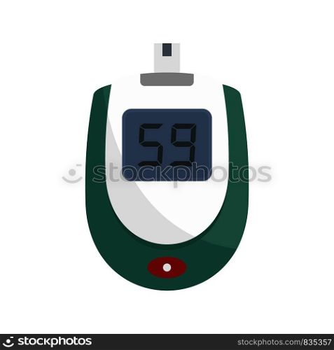 Blood glucose level icon. Flat illustration of blood glucose level vector icon for web isolated on white. Blood glucose level icon, flat style