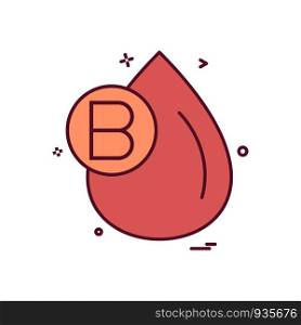 blood group icon vector design