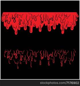 Blood horror design on black background