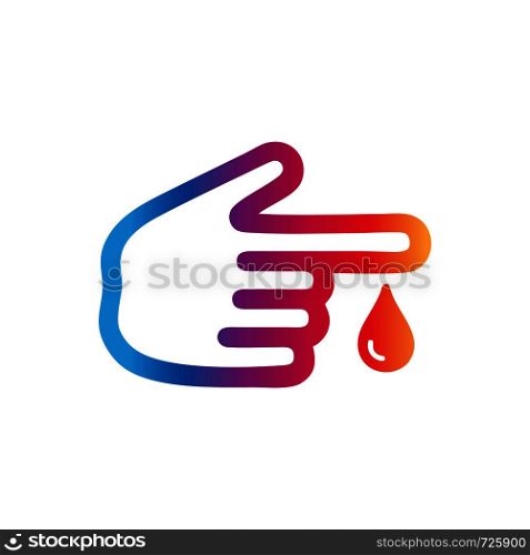 blood icon vector logo template