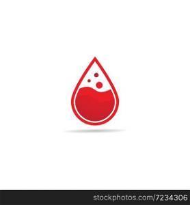 Blood illustration logo vector template