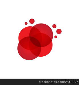 Blood illustration logo vector template design