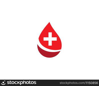 Blood ilustration logo vector template