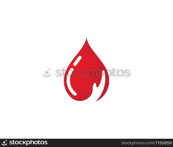 Blood ilustration logo vector template