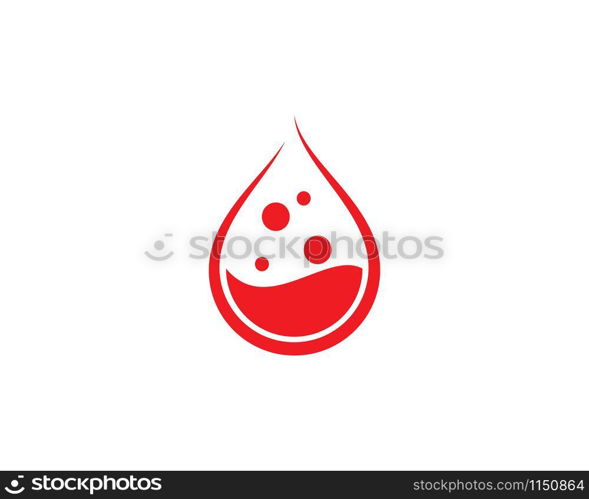 Blood ilustration logo vector template