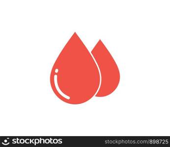Blood logo icon vector illustration design template
