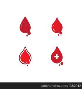 Blood logo icon vector template