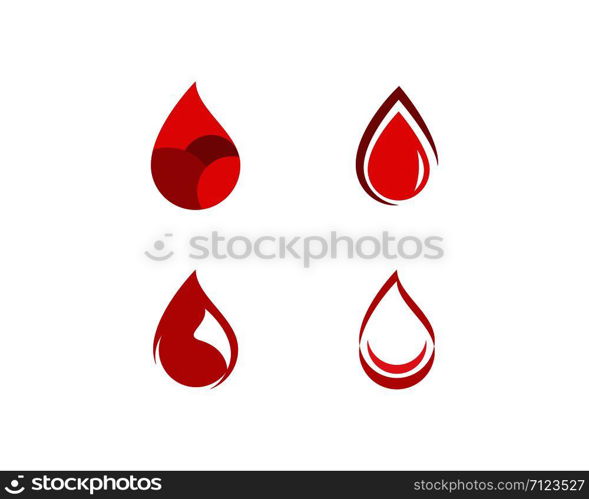 Blood logo icon vector template