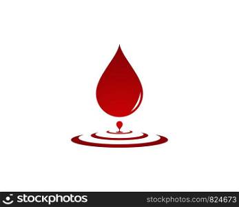 Blood logo icon vector template