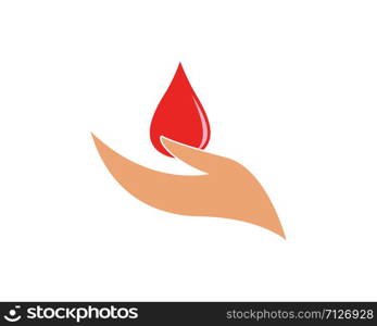 Blood logo template vector icon illustration design