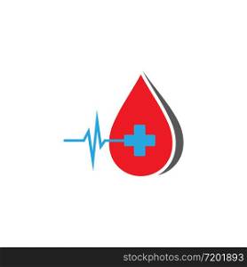Blood logo template vector icon illustration design