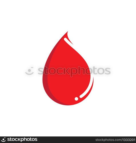 Blood logo vector icon illustration design