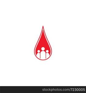 Blood Logo vector icon illustration design