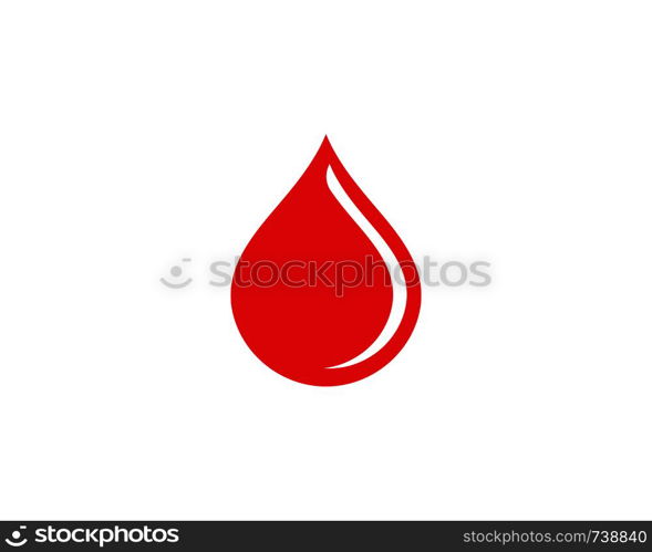 Blood logo vector icon illustration design