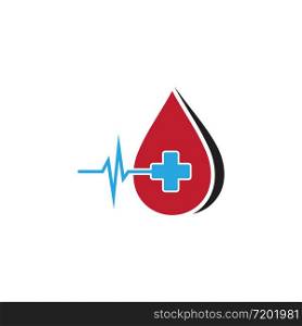 Blood Logo vector illustration template icon
