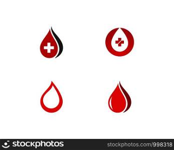 Blood logo vector template