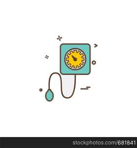 Blood pressure icon design vector