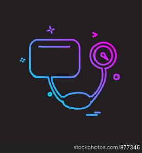 Blood Pressure icon design vector