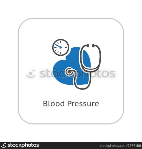 Blood Pressure Icon. Flat Design. Isolated Illustration.. Blood Pressure Icon. Flat Design.