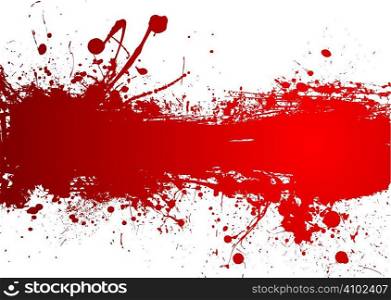 Blood red banner with room to add your own text
