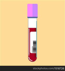 blood sample in test tube