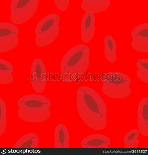Blood seamless pattern. Red bloody lymph cells. Vector background&#xA;