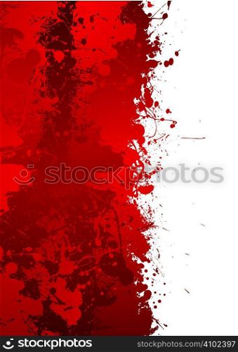 Blood splat border with red ink effect and room to add your own text