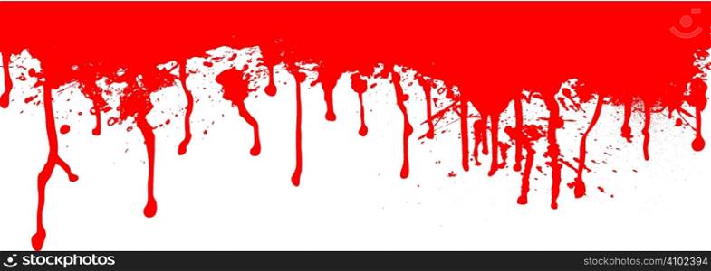 Blood splat header ideal for the top of a page