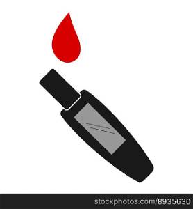 blood sugar meter icon illustration design