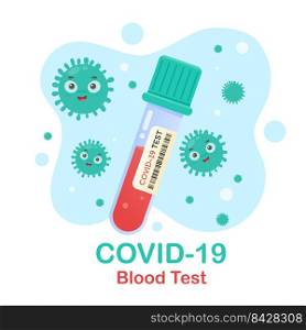 Blood test. Blood of coronavirus patients in vitro to invent vaccine.