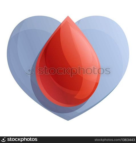 Blood transfusion icon. Cartoon of blood transfusion vector icon for web design isolated on white background. Blood transfusion icon, cartoon style