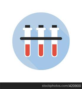 Blood Type Test Tube Icon. Fluid Reaction Laboratory Bottle Science Rhesus Donor Theme. Sign and Symbol. Blood Type Test Tube Icon. Fluid Reaction Laboratory Bottle Science Rhesus Donor Theme. Sign and Symbol.