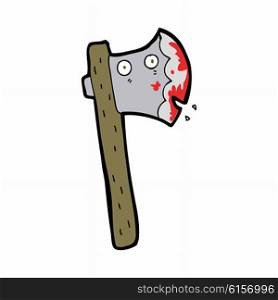 bloody cartoon axe