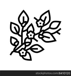 bloom spring line icon vector. bloom spring sign. isolated contour symbol black illustration. bloom spring line icon vector illustration
