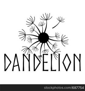 Blooming dandelion logo icon. Simple illustration of blooming dandelion vector icon for web.. Blooming dandelion logo icon, simple style.