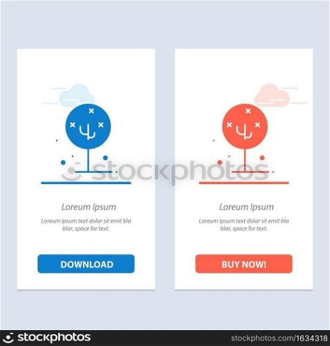Blooming, Flower, Lotus, Lotus Flower, Nature  Blue and Red Download and Buy Now web Widget Card Template