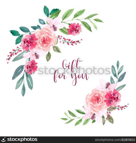 Blooming Icon for Cover Decoration, creative line flowers Bouquet vector illustration design