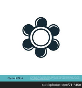 Blossom Flower Ornamental Icon Vector Logo Template Illustration Design. Vector EPS 10.