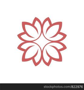 Blossom Flower Petals Logo Template Illustration Design. Vector EPS 10.