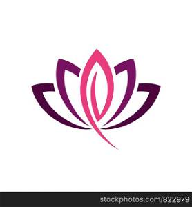 Blossom Lily Lotus Flower Logo Template Illustration Design. Vector EPS 10.