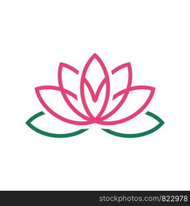 Blossom Lily or Lotus Flower Logo Template Illustration Design. Vector EPS 10.