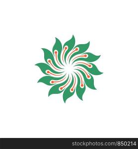 Blossom Ornamental Flower Logo Template Illustration Design. Vector EPS 10.