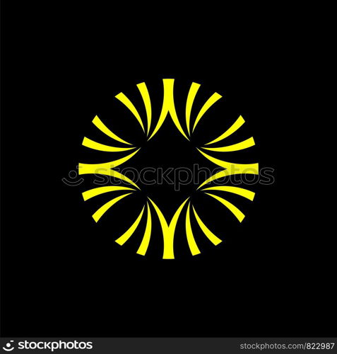 Blossom Yellow Flower Logo Template Illustration Design. Vector EPS 10.