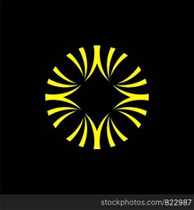 Blossom Yellow Flower Logo Template Illustration Design. Vector EPS 10.