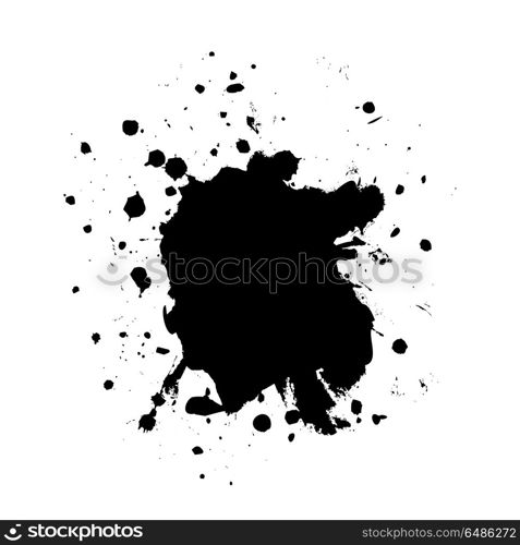 Blot black4. Abstract black blots. A vector illustration