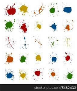 Blot2. Abstract multi-coloured stains. A vector illustration