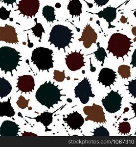 Blots seamless pattern. Vector background of blots.. Bright color seamless surface pattern. illustration print