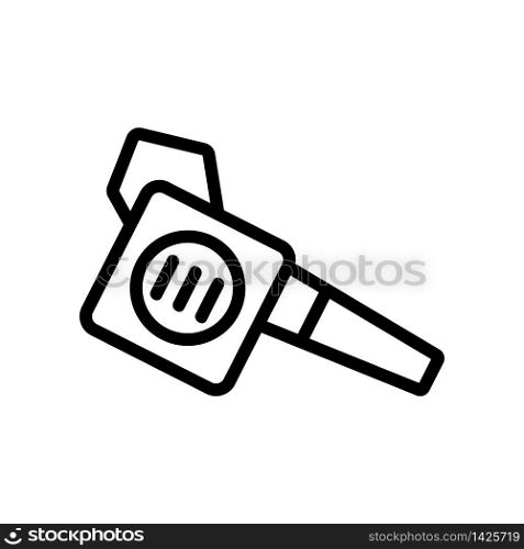 blower filter icon vector. blower filter sign. isolated contour symbol illustration. blower filter icon vector outline illustration