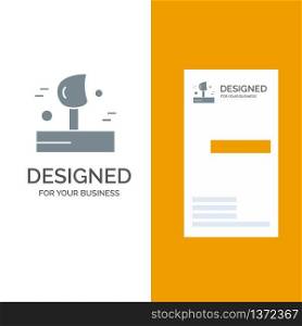 Blowing, Weather, Wind, Winter Grey Logo Design and Business Card Template